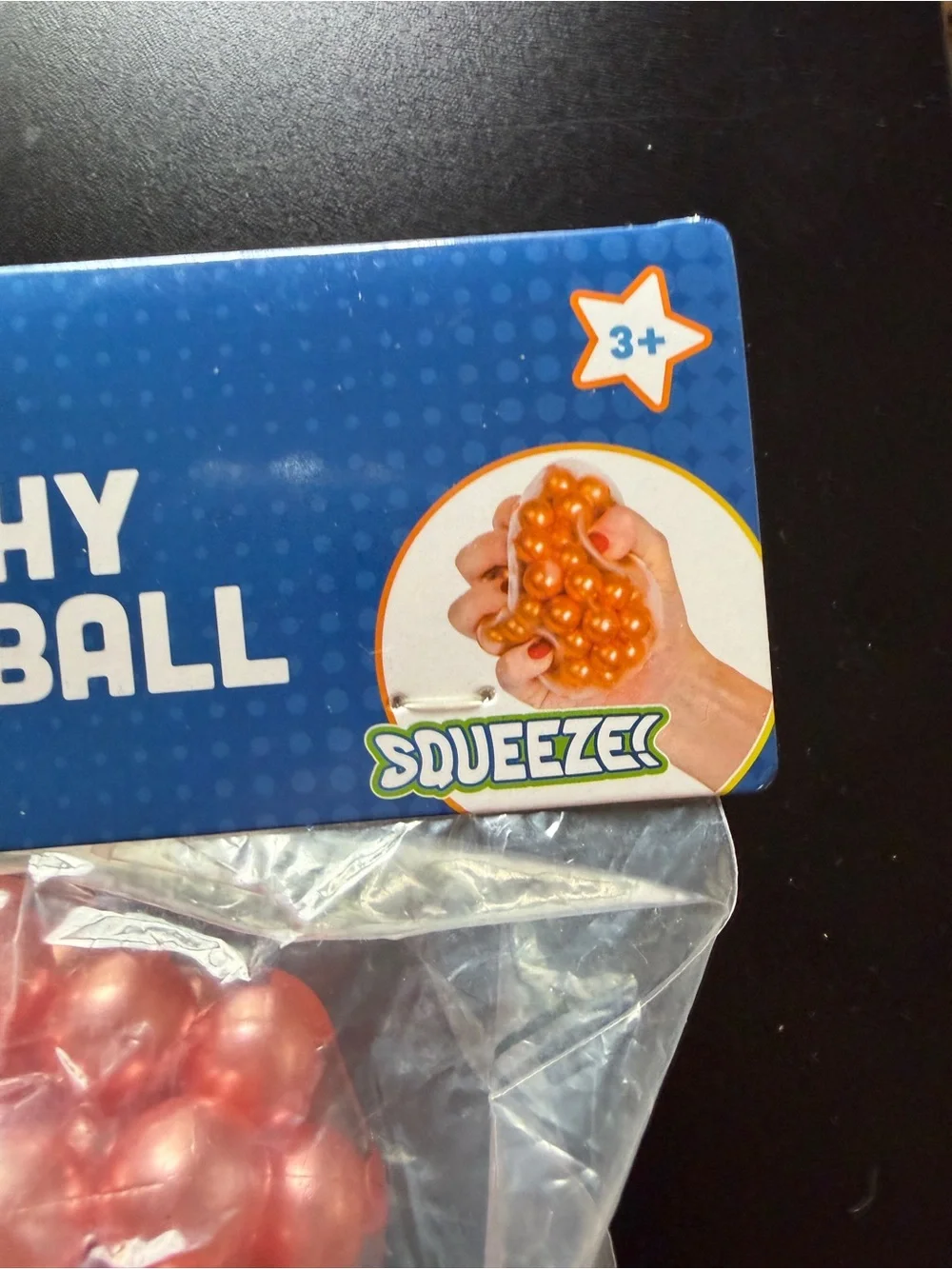 New Viral Crunchy Stress Squishy Ball Toymendous Squeeze Pink Toy 3+ Squish
